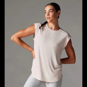 NWT Tavi Cap Sleeve Muscle Tee, L, Soft Blush